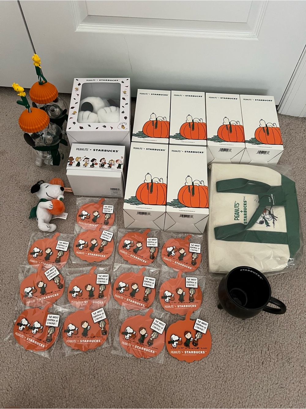 Starbucks Peanuts and Halloween BIG LOT AUTHENTIC